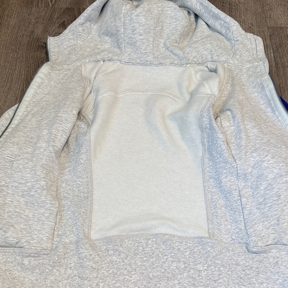 lululemon Scuba Full Zip Hoodie Light Grey - Picture 5 of 7